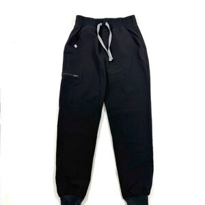 Figs Zamora Jogger Scrub Pants Black Size XS Medical Uniform